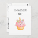 Zoek naar grappige eenhoorn kaarten Voor haar