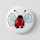 Zoek naar lieveheersbeestje buttons Bug