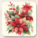 Zoek naar poinsettia onderzetters Bloem