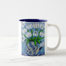 Zoek naar witte tulpen mokken Blauw
