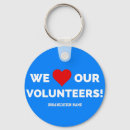 Zoek naar vrijwilliger sleutelhangers Waardering