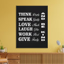 Zoek naar liefde tekst canvas prints Citaat
