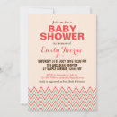 Zoek naar chevron babyshower uitnodigingen Zigzag