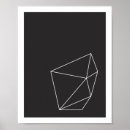 Zoek naar geometrische vormen posters Zwart wit