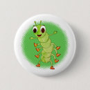 Zoek naar insecten buttons Cartoon
