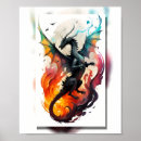 Zoek naar vliegende draak posters Mythisch schepsel