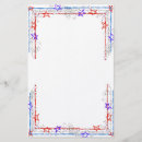 Zoek naar sterren briefpapier Rood wit en blauw