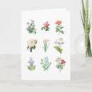Zoek naar botanical kaarten Illustratie