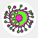 Zoek naar virussen stickers Bacteriën