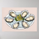 Zoek naar zeevruchten posters Schelpdieren