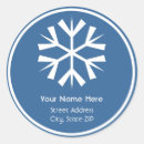 Zoek naar witte sneeuwvlok stickers Blauw en wit
