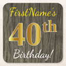 Zoek naar veertigste onderzetters 40 jaar oud