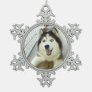 Zoek naar siberian husky ornamenten Kerstmis