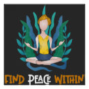 Zoek naar vrede posters Meditatie