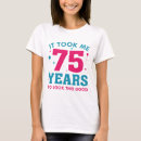 Zoek naar 75 jaar tshirts Verjaardag