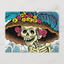 Zoek naar suiker schedel briefkaarten Calavera