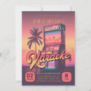 Zoek naar karaoke uitnodigingen Retro
