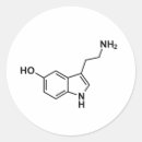Zoek naar serotonine stickers Wetenschap
