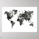 Zoek naar zwarte wereldkaart posters Zwart wit