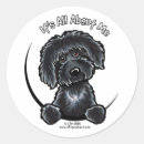 Zoek naar zwarte labradoodle stickers Doekje