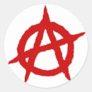 Zoek naar anarchie symbool stickers Rood