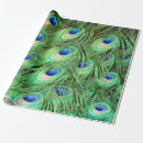 Zoek naar peacock feathers cadeaupapier Blauwgroen