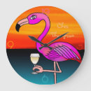 Zoek naar roze flamingo klokken Grappig