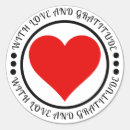 Zoek naar dankbaarheid stickers Hart