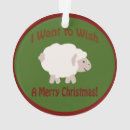 Zoek naar grappige schapen kerstdecoratie Vakantie humor
