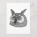 Zoek naar zenuwachtige briefkaarten Owl