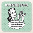 Zoek naar grappige vrouwen onderzetters Retro