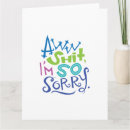 Zoek naar grappige verontschuldiging kaarten Typografie