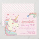 Zoek naar cute unicorn uitnodigingen Paars