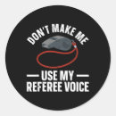 Zoek naar scheidsrechter stickers Grappig