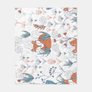 Zoek naar vossen in het bos dekens Schattig