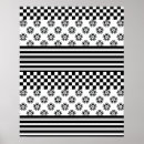 Zoek naar zwart witte patronen posters Floreel