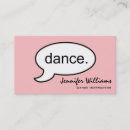 Zoek naar dance visitekaartjes Minimalistisch
