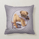 Zoek naar pug puppy kussens Blauw