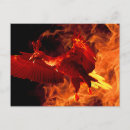 Zoek naar phoenix vogel briefkaarten Vuur