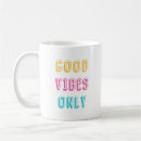 Zoek naar good vibes mokken Typografie