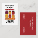 Zoek naar jam visitekaartjes Voedsel