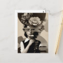Zoek naar sepia bloemen briefkaarten Vrouw