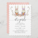 Zoek naar leuk konijn uitnodigingen Meisje