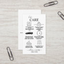 Zoek naar zorg visitekaartjes Minimalistisch