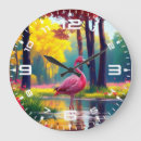 Zoek naar wilde vogels klokken Flamingo