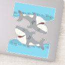 Zoek naar grote witte haai stickers Haaien