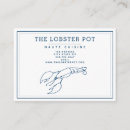 Zoek naar seafood visitekaartjes Kreeft