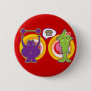 Zoek naar cartoon karakter buttons Meisje