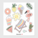 Zoek naar leuke zon stickers Zomer