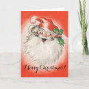 Zoek naar retro 50s kaarten Santa claus